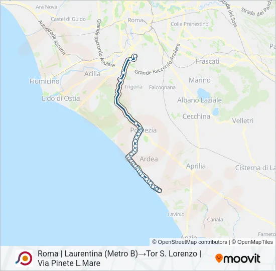 COTRAL Bus Line Map