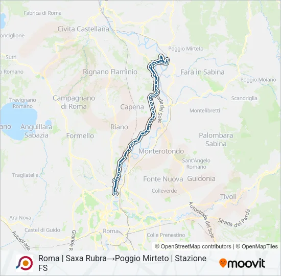 COTRAL Bus Line Map