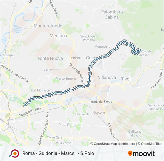 COTRAL Bus Line Map