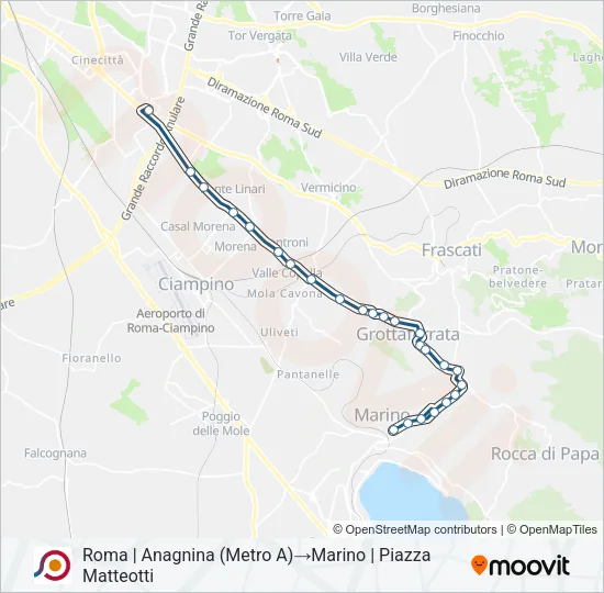 COTRAL Bus Line Map