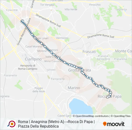COTRAL Bus Line Map