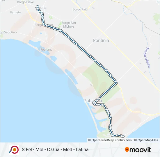 COTRAL Bus Line Map