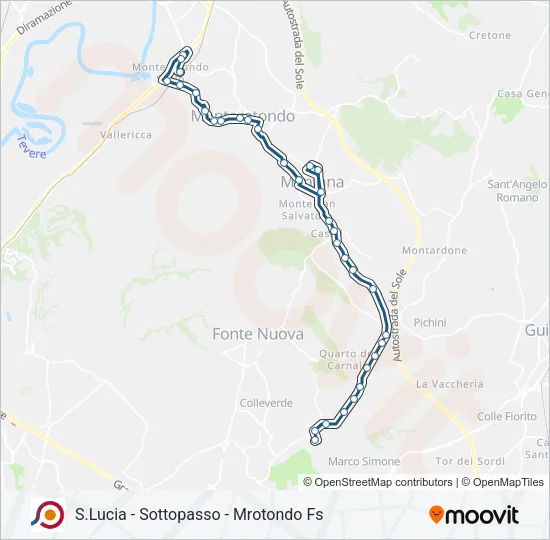 COTRAL Bus Line Map