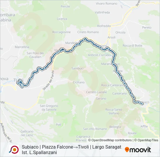 COTRAL Bus Line Map