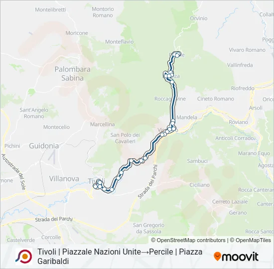 COTRAL Bus Line Map