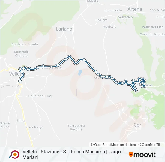 COTRAL Bus Line Map