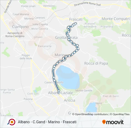 COTRAL Bus Line Map
