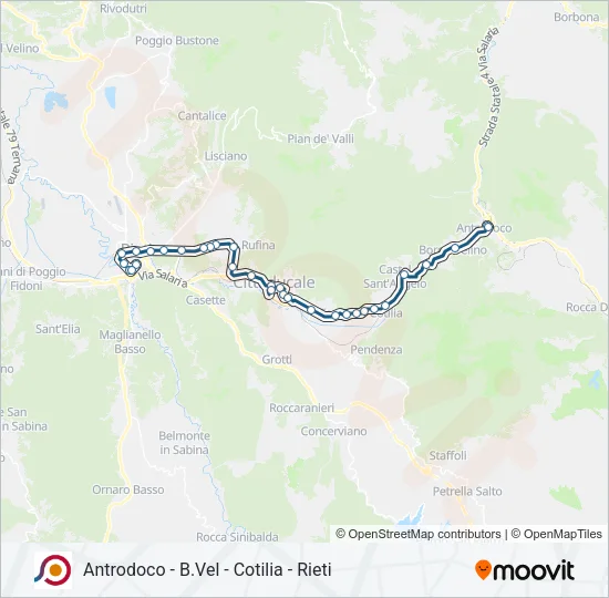 COTRAL Bus Line Map
