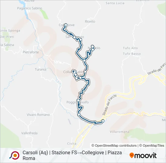 COTRAL Bus Line Map