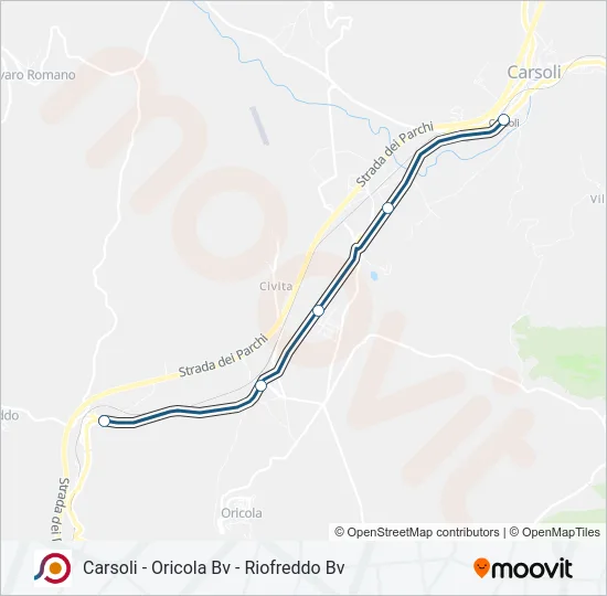 COTRAL Bus Line Map