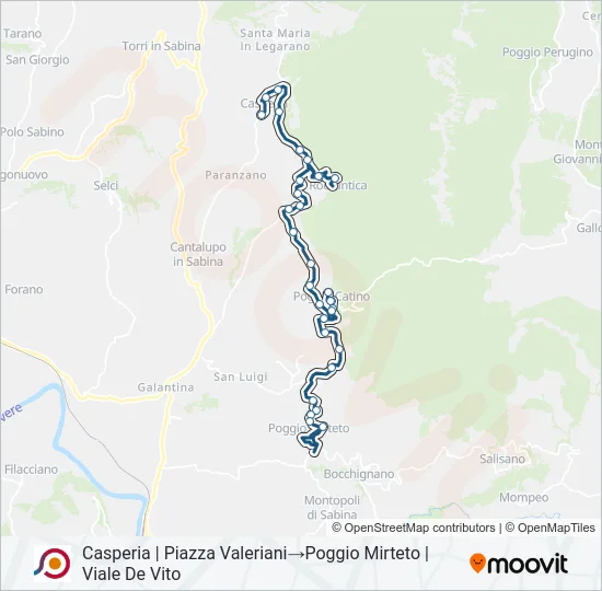 COTRAL Bus Line Map