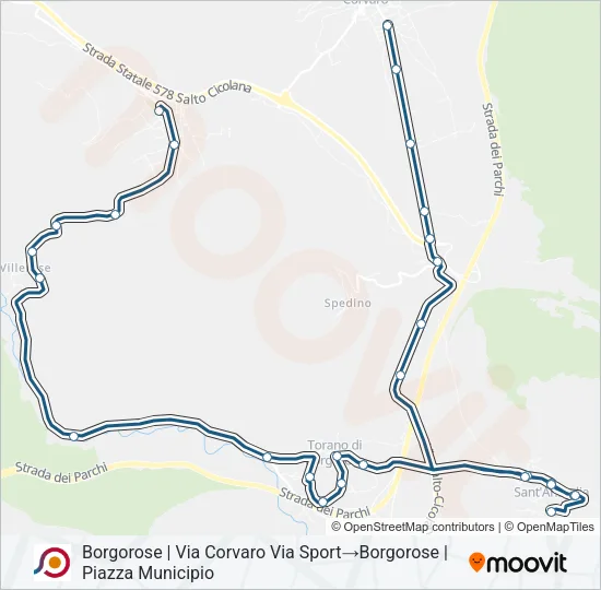 COTRAL Bus Line Map