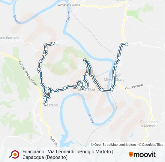 COTRAL Bus Line Map