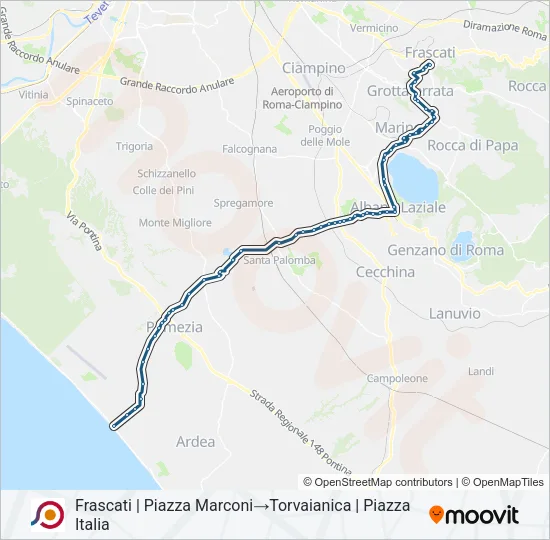 COTRAL Bus Line Map