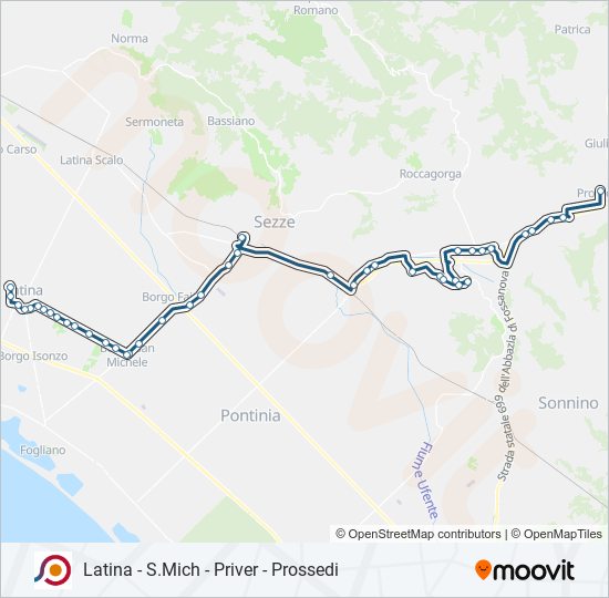 COTRAL bus Line Map