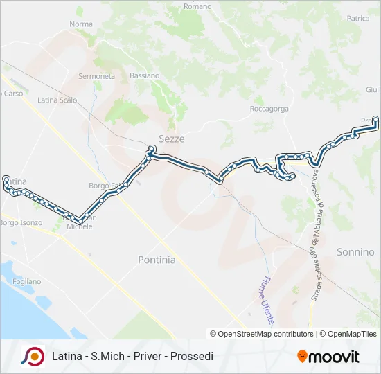 COTRAL Bus Line Map