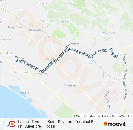 COTRAL Bus Line Map