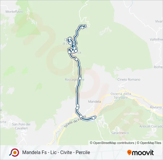 COTRAL Bus Line Map