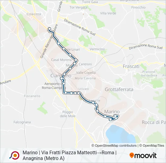COTRAL Bus Line Map