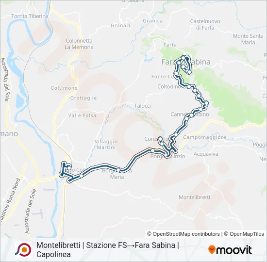 COTRAL Bus Line Map