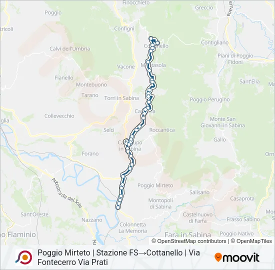 COTRAL Bus Line Map