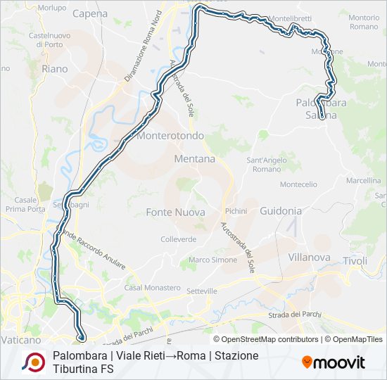 COTRAL bus Line Map