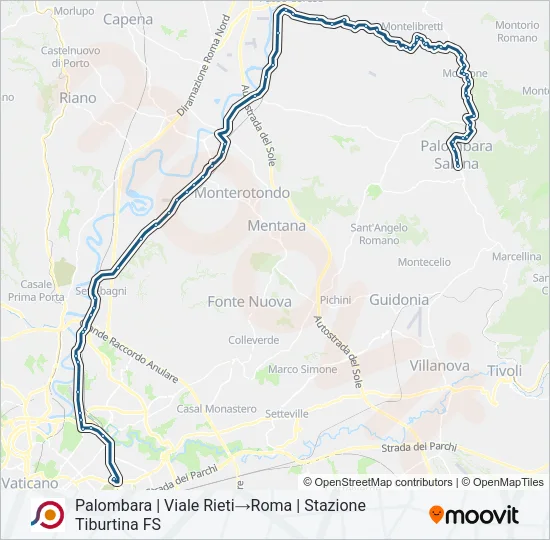 COTRAL Bus Line Map