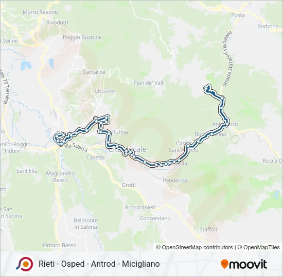 COTRAL Bus Line Map