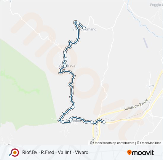 COTRAL bus Line Map