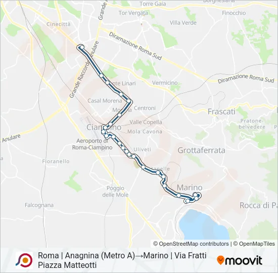 COTRAL Bus Line Map