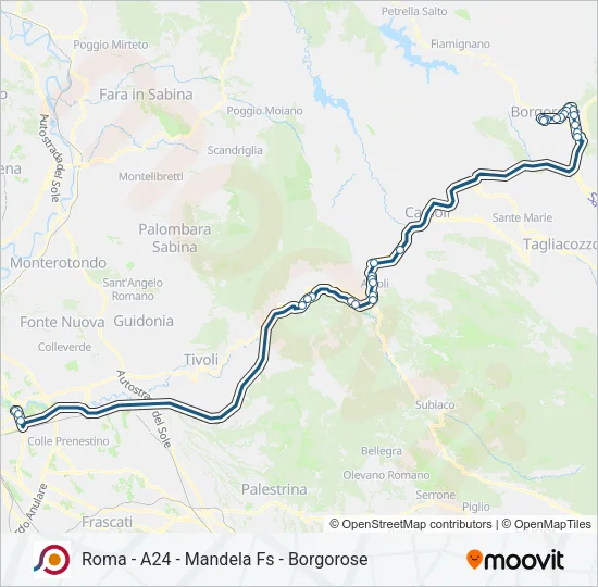 COTRAL Bus Line Map