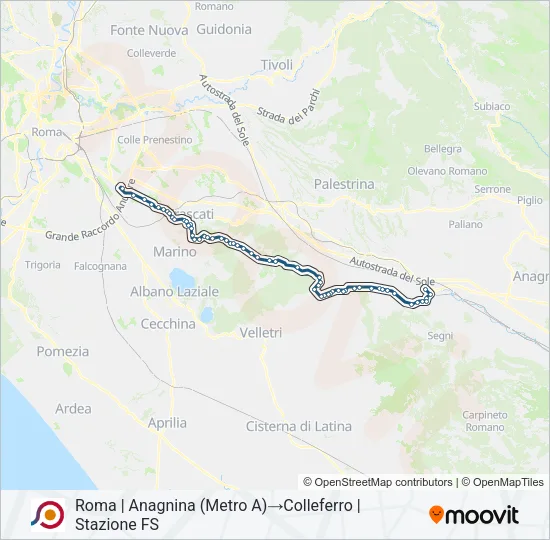 COTRAL Bus Line Map