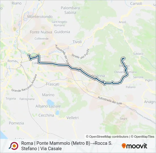COTRAL Bus Line Map