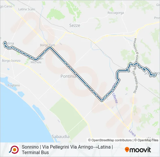 COTRAL Bus Line Map