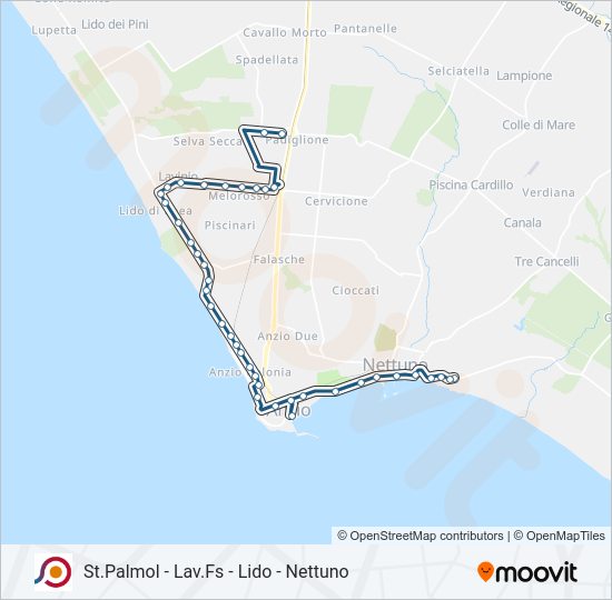 COTRAL bus Line Map