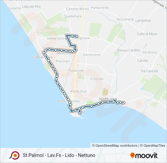 COTRAL Bus Line Map