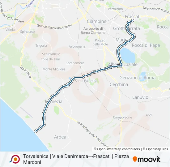 COTRAL Bus Line Map