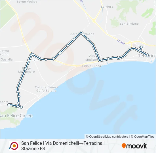 COTRAL Bus Line Map