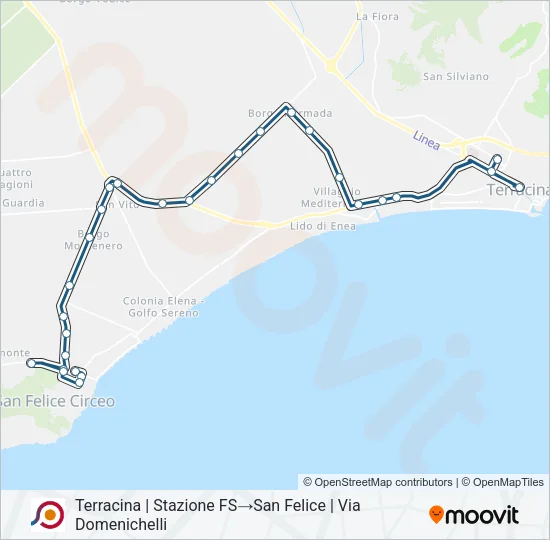 COTRAL Bus Line Map