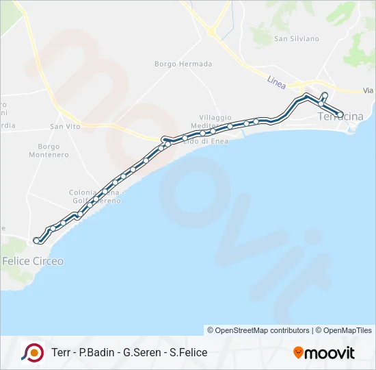 COTRAL Bus Line Map