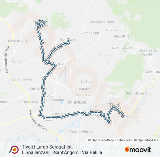 COTRAL Bus Line Map
