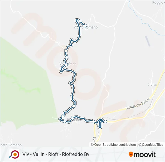 COTRAL Bus Line Map