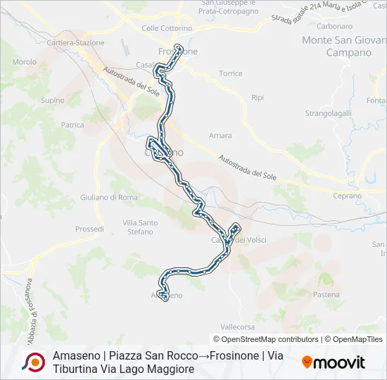 COTRAL Bus Line Map