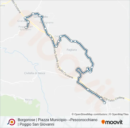 COTRAL Bus Line Map