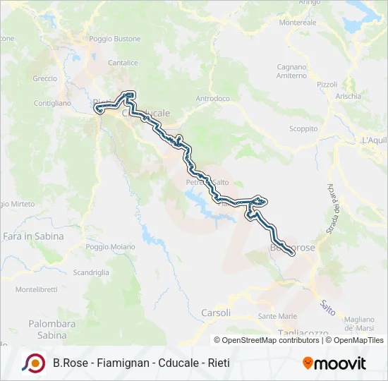 COTRAL Bus Line Map