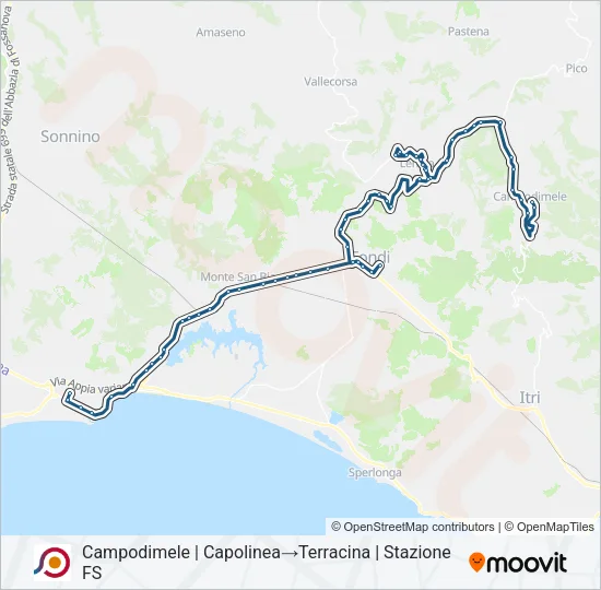 COTRAL Bus Line Map