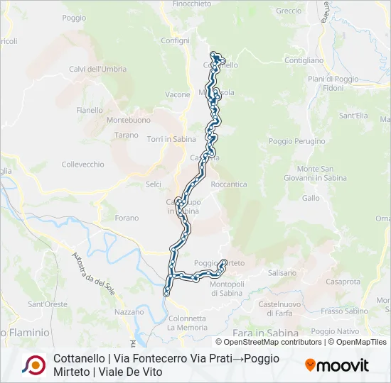 COTRAL Bus Line Map