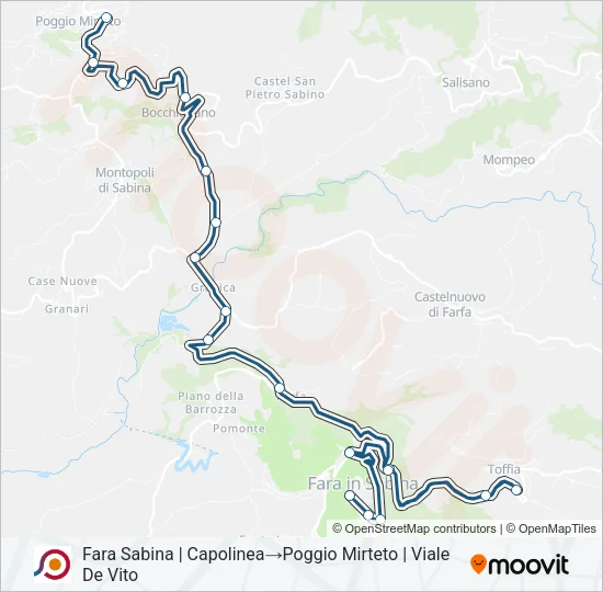 COTRAL Bus Line Map