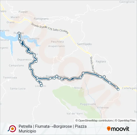 COTRAL Bus Line Map