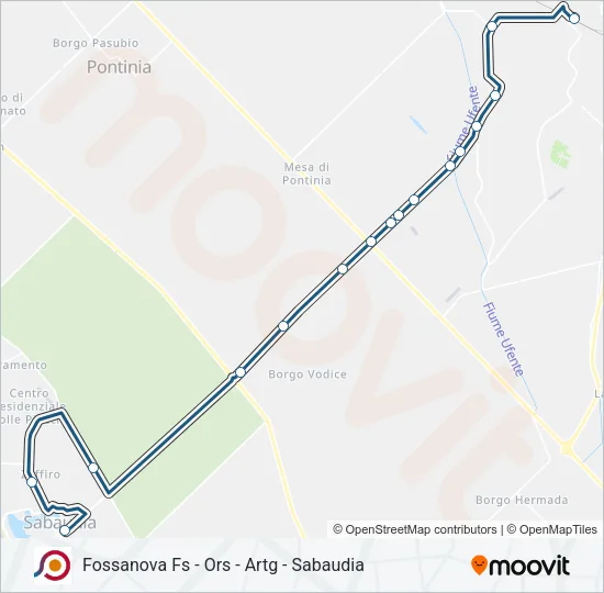 COTRAL Bus Line Map